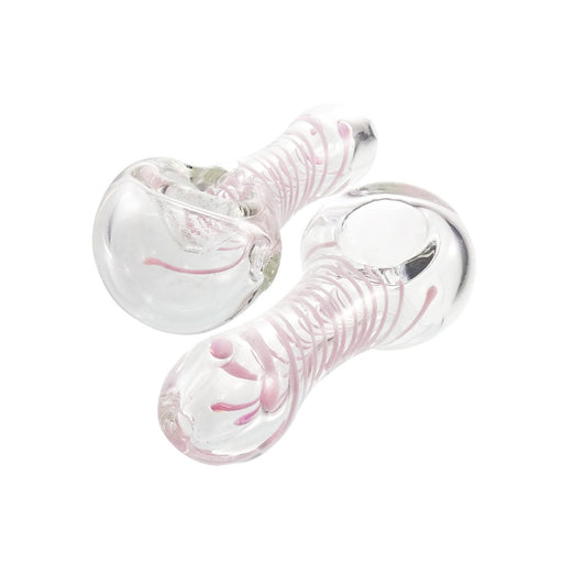 3.5" Thick Clear Spoon w/ Color Stripes