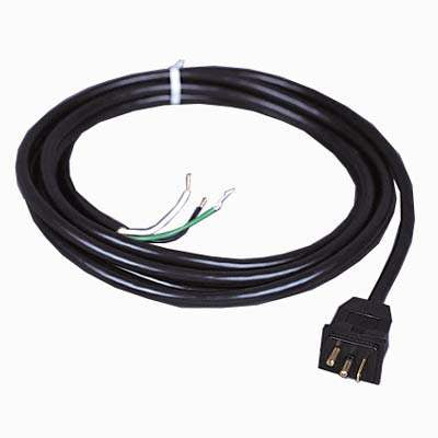 S-style Male plug with 15′ cord – 16/3 600v rated