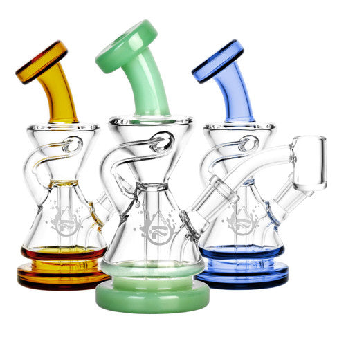 Pulsar 5.5" 10mm Recycler with Colour Accents