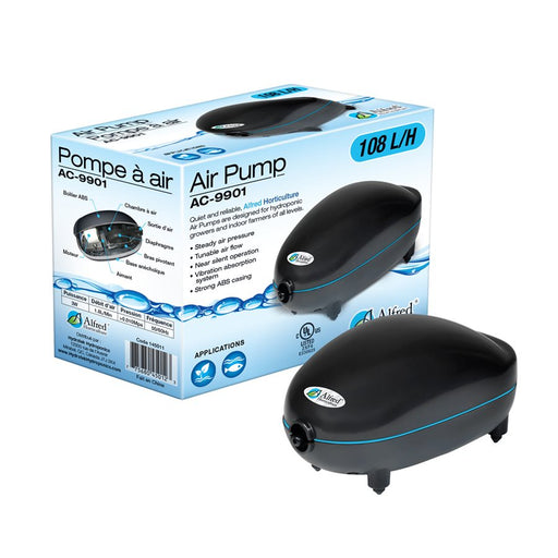 Alfred Hydroponic Air Pump 1 Outlet 108L / H 3W