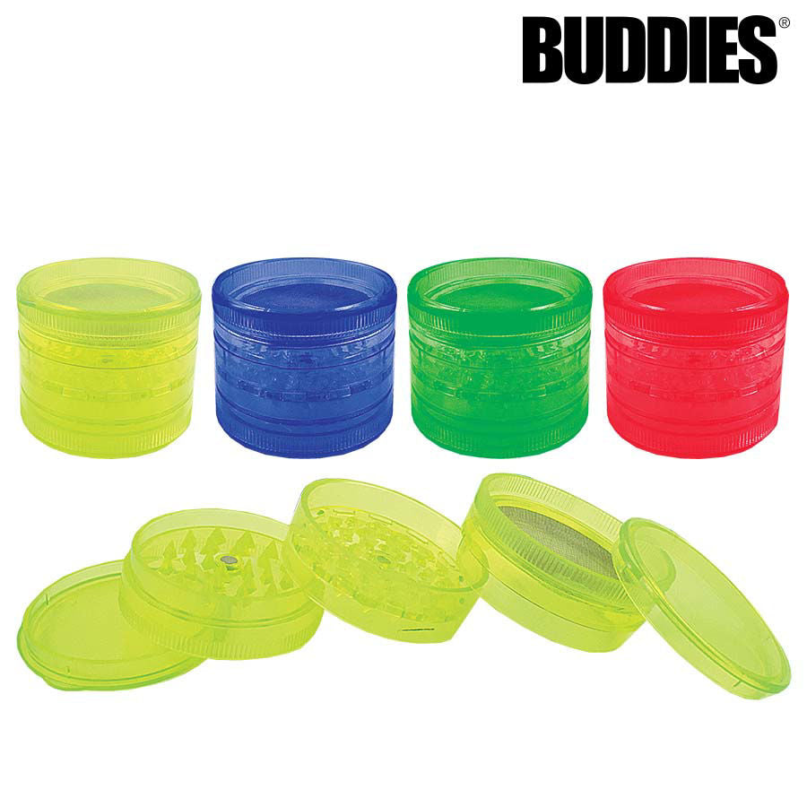 BUDDIES PLASTIC MAGNETIC GRINDERS (5 piece)