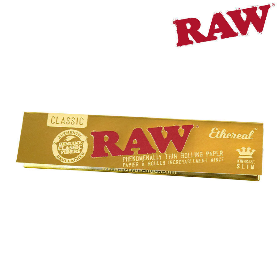 RAW CLASSIC ETHEREAL PHENOMENALLY THIN ROLLING PAPERS KING SIZE SLIM