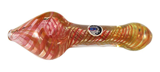 5" Fumed & Striped Steam Roller Spoon by The Crush