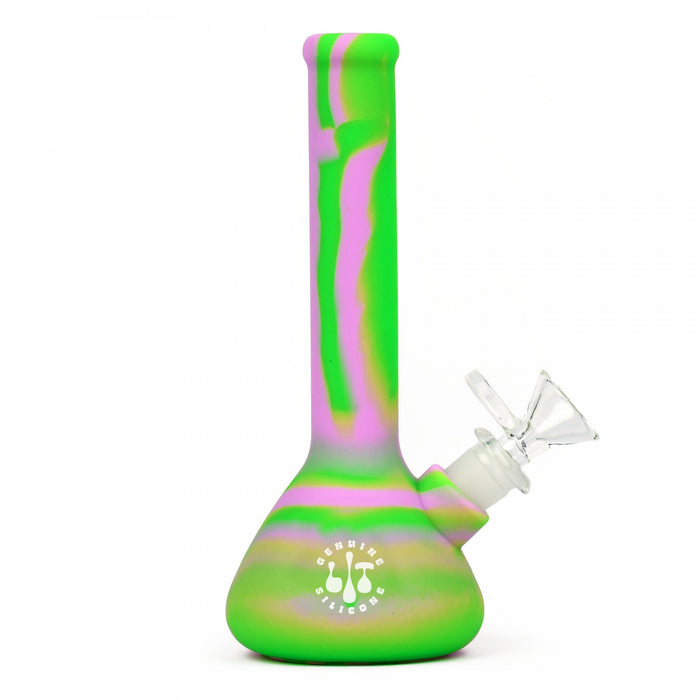 Lit Silicone 7.5" Beaker Water Pipe