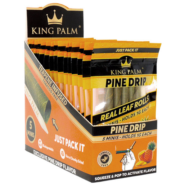 King Palm Mini Pre-Roll Pouch Display - Pine Drip