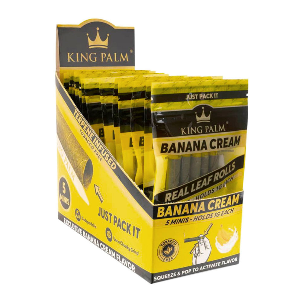 King Palm Banana Cream Mini Pre-Roll - Display of 15 - 5 per pack