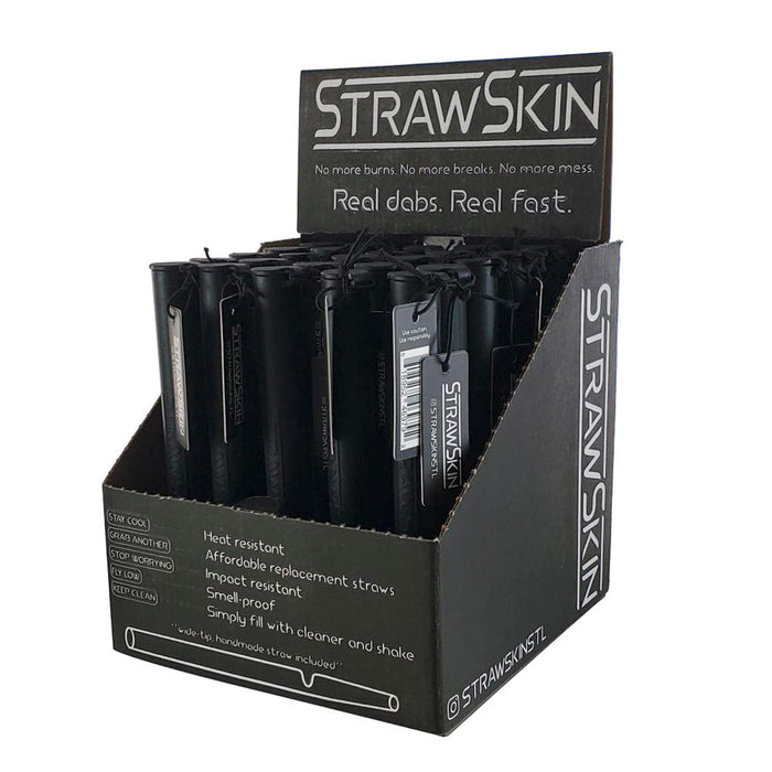 StrawSkin - Vapor Straw & Silicone Container - Black