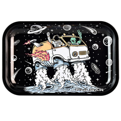 Pulsar 11" x 7" Metal Rolling Tray - Space Van