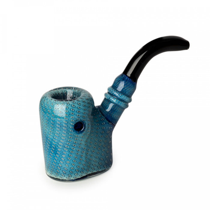 RED EYE GLASS® 4" Bubble Tech Sherlock Hand Pipe