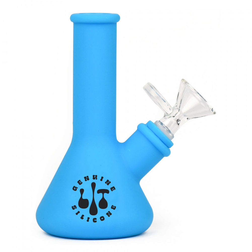 Lit Silicone 5" Beaker Water Pipe