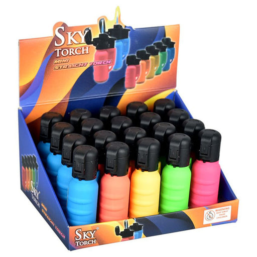 SKY Torch Mini Straight Torch Lighter - 3"/Asst Colors