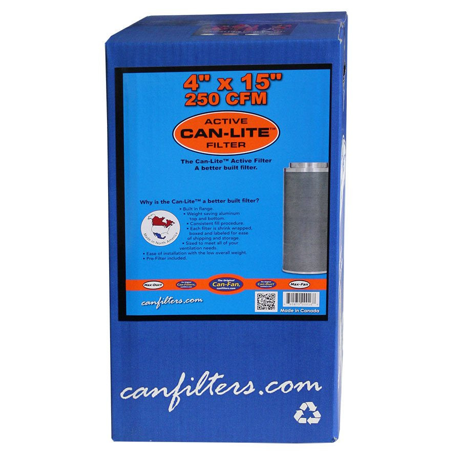 CAN-FILTERS CAN-LITE CARBON FILTER 250 CFM 4''