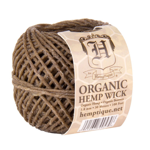Hemptique Beeswaxed Hemp Cord (Hemp Wick) #20 100FT