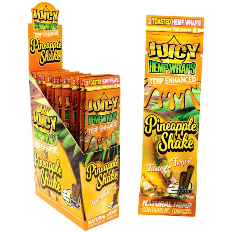 Juicy Jay Terp Hemp Wraps 2x Pineapple Shake