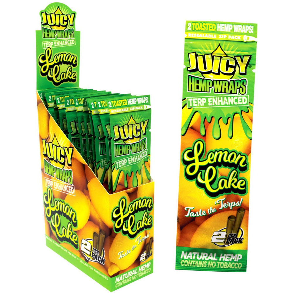 Juicy Jay Terp Hemp Wraps 2x Lemon Cake