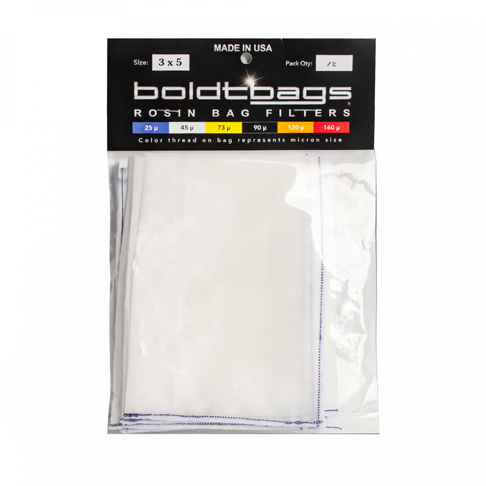 BoldtBags Medium Rosin Bag - 25 Micron (Pack of 10)