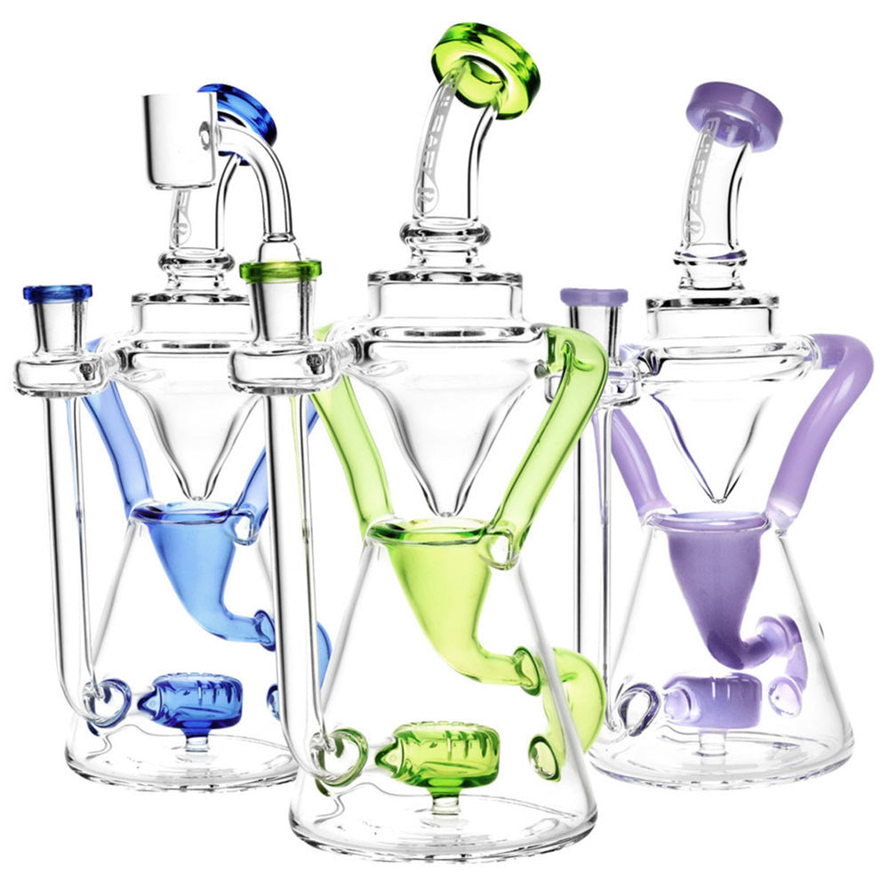 Pulsar 9.5" Elegance Gravity Fed Recycler with Disc Perc & Colour Accents
