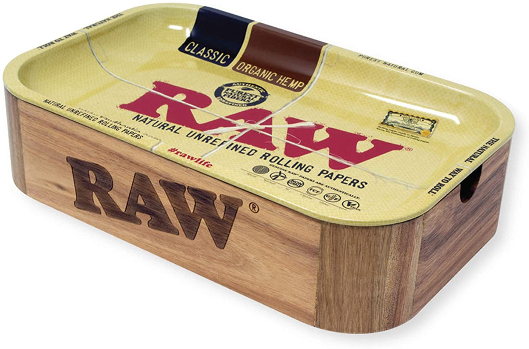 Raw Acacia Wood Cachebox Includes Raw Tray Small