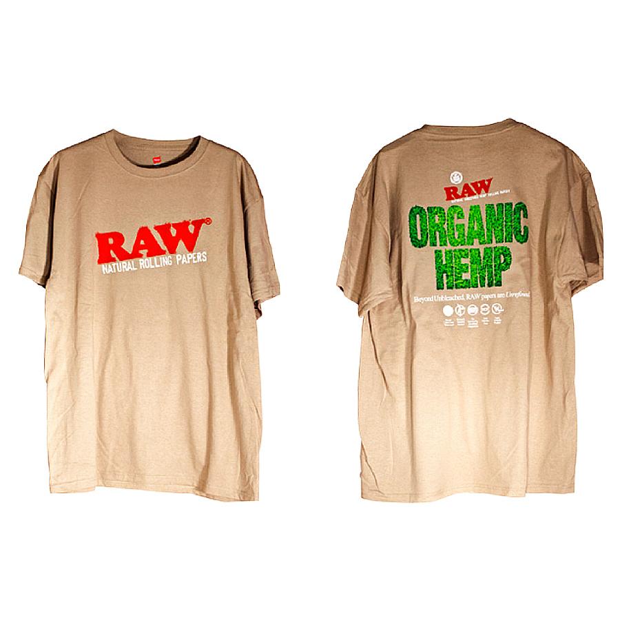 Raw Organic Men's Tan Short Sleeve T-Shirt