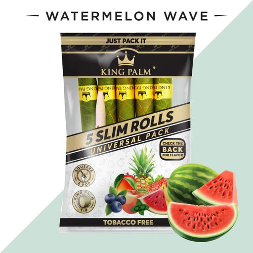 King Palm Slim Pre-Roll Pouch, 2 per pack - Watermelon Wave