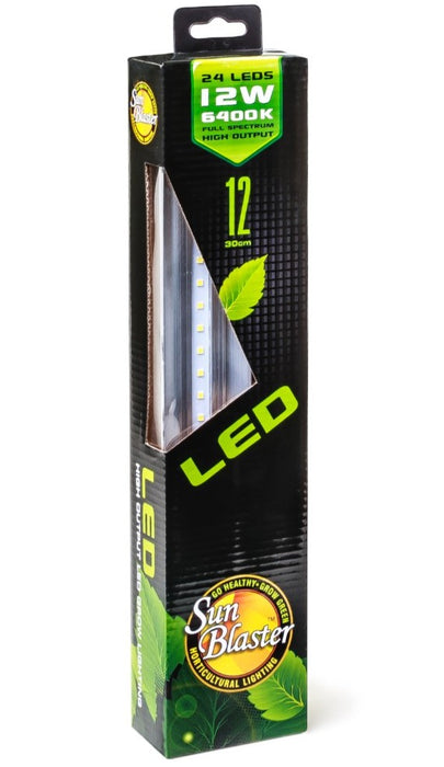12" Sunblaster LED Light Strip HO 6400k 12W